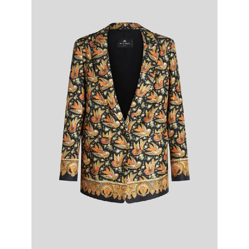 Price Drops You’ll Love!Price Drops You’ll Love!Twill Jacket With Printed Birds