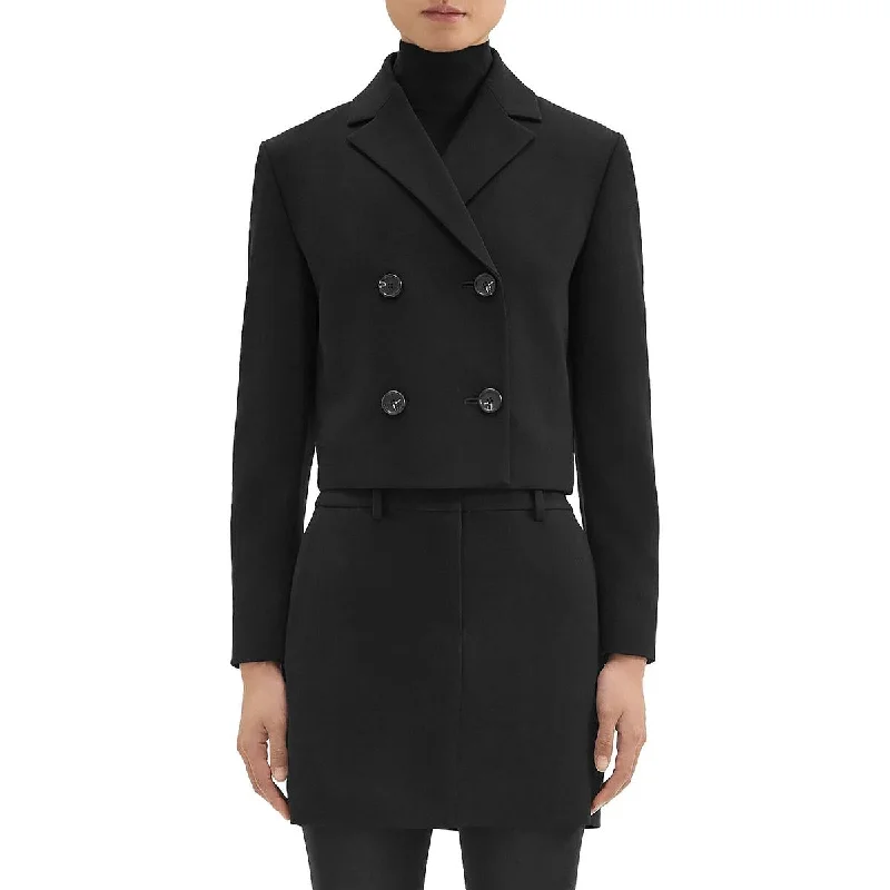 Hurry, Sale Ends Soon!Hurry, Sale Ends Soon!Womens Cropped Business Double-Breasted Blazer Hurry, Sale Ends Soon!Hurry, Sale Ends Soon!Womens Cropped Business Double-Breasted Blazer