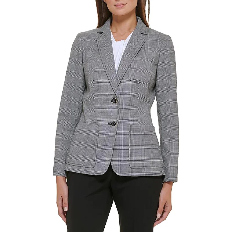 Special Discounts Inside!Special Discounts Inside!Womens Glen Plaid Workwear Two-Button Blazer Special Discounts Inside!Special Discounts Inside!Womens Glen Plaid Workwear Two-Button Blazer