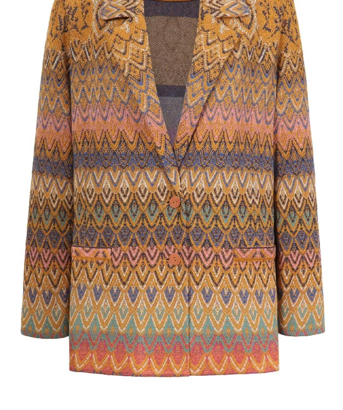More Discounts, More Joy!More Discounts, More Joy!Women's Knitted Blazer In Golden Sand More Discounts, More Joy!More Discounts, More Joy!Women's Knitted Blazer In Golden Sand