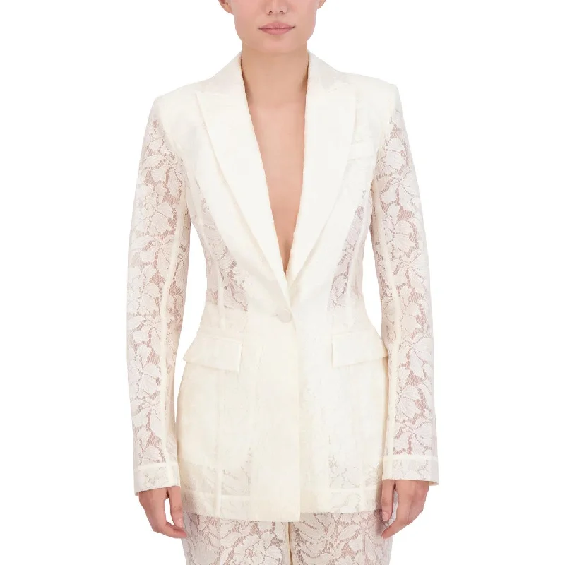Save More Than Ever!Save More Than Ever!Womens Lace Dressy One-Button Blazer